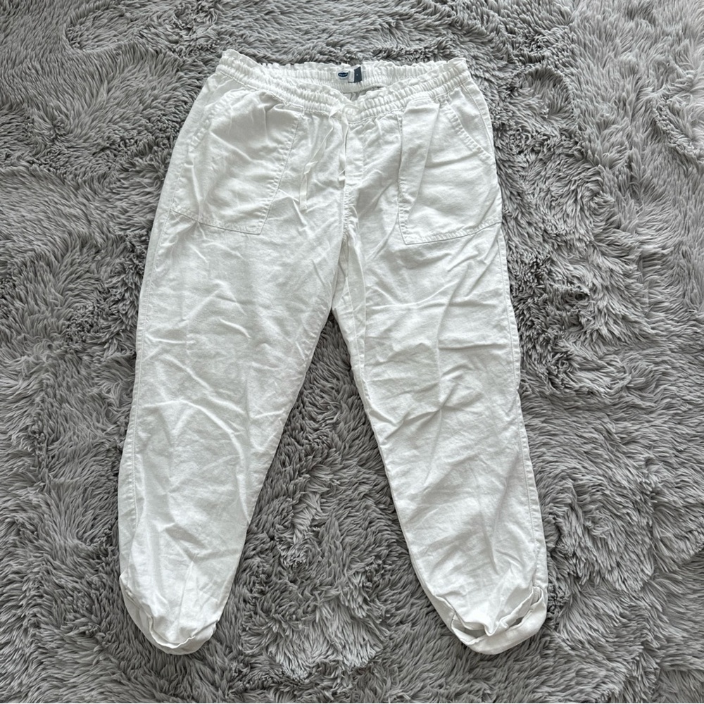 Old Navy White drawstring Pants